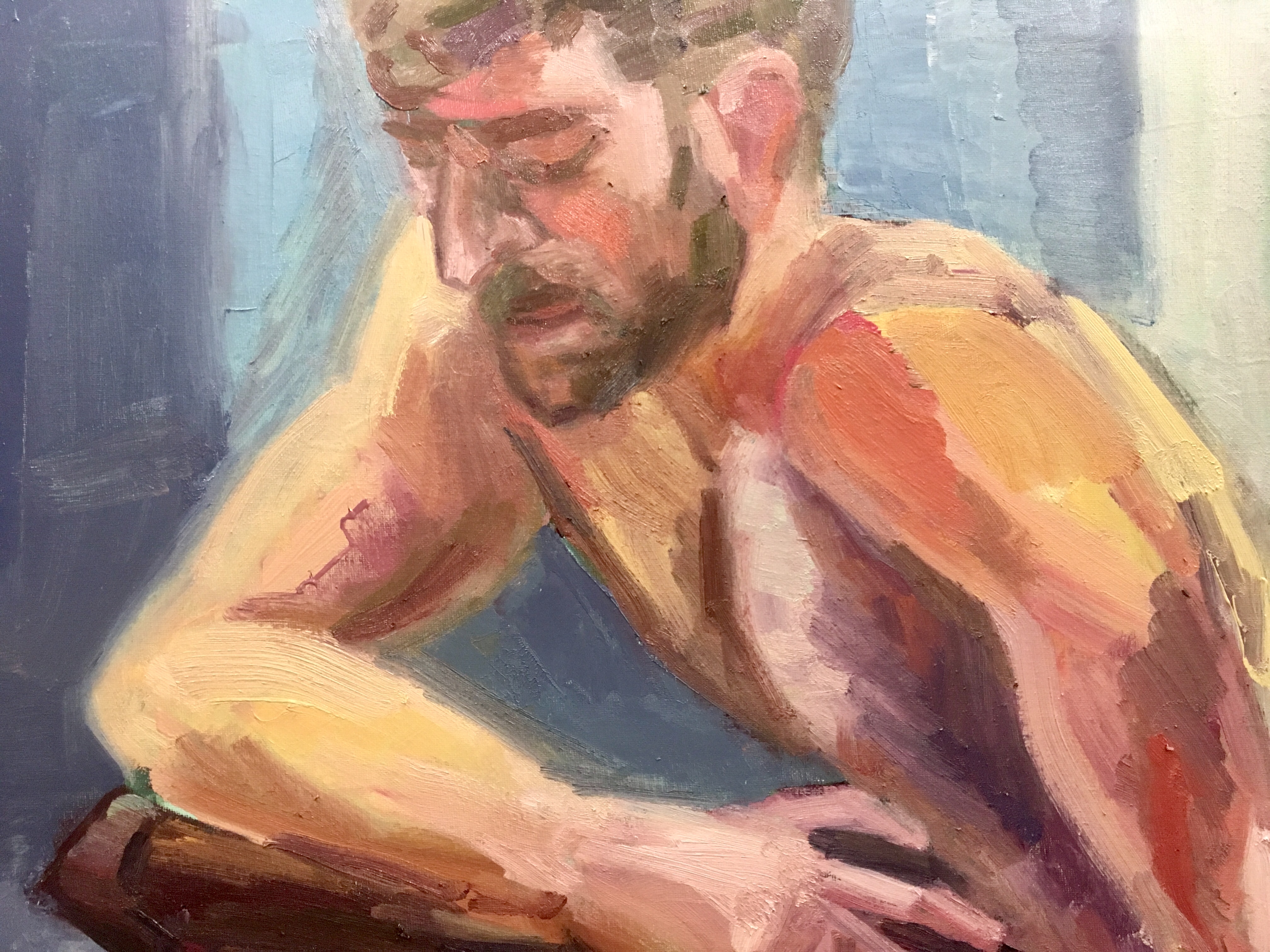 Fauve style female figure painting